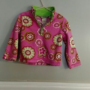 Floral pull over jacket for a girl